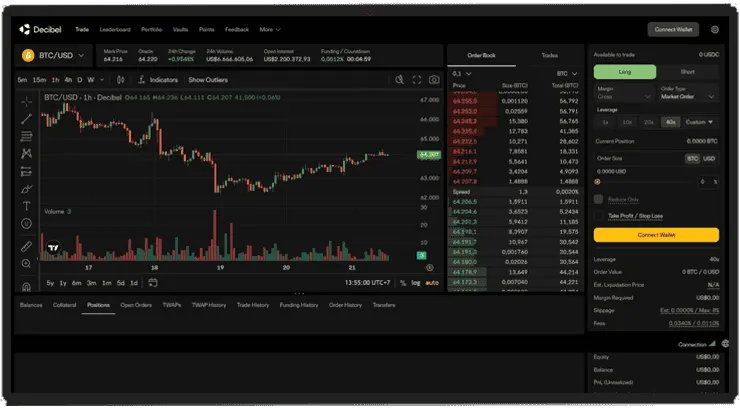 Decibel Trade Screenshot